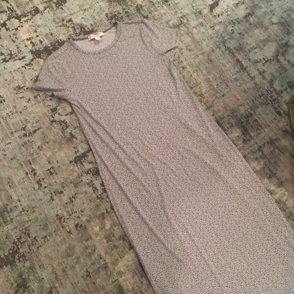 Michael Kors Short Sleeve Floral Maxi